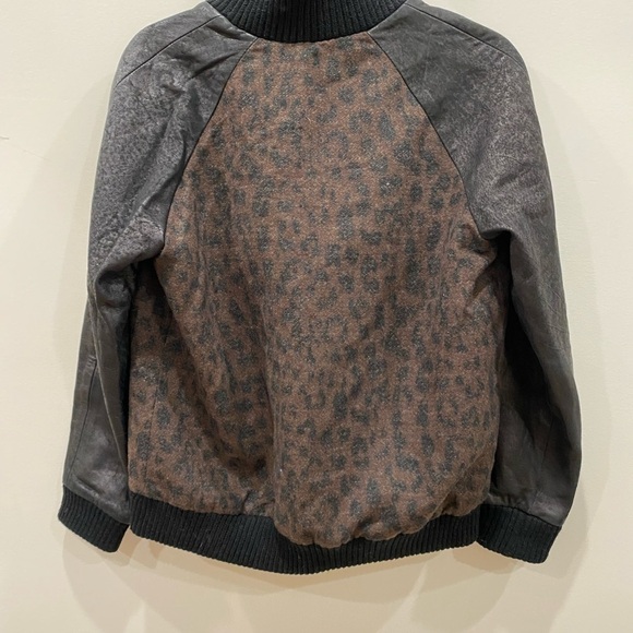 Sea New York / leopard leather bomber jacket - Picture 2 of 6